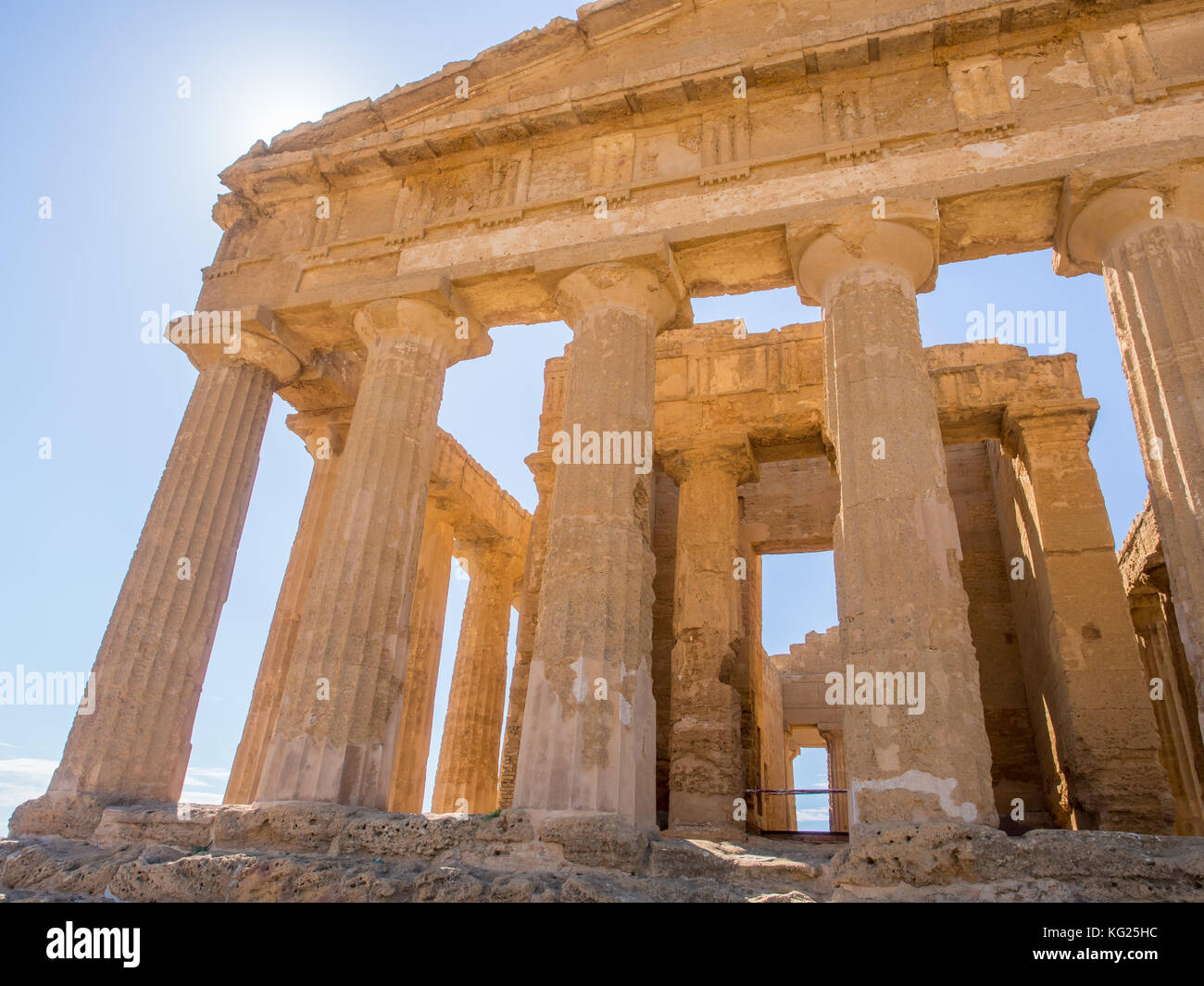 Temple of Concord, Greek ruins of Agrigento, UNESCO World Heritage Site, Sicily, Italy, Europe Stock Photo