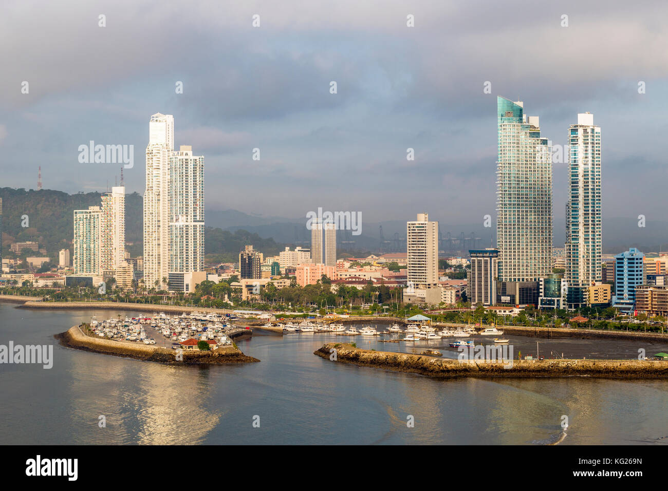 Apartment towers, Panama City, Panama, Central America Stock Photo