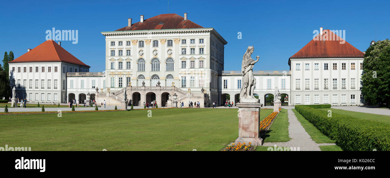 Schloss Nymphenburg Palace, Munich, Bavaria, Germany, Europe Stock Photo