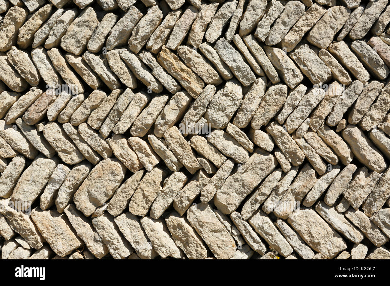 stone wall, ornament,close up, detail, Provance, France Stock Photo