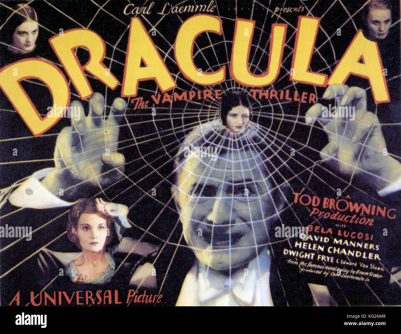 DRACULA 1931 Universal film with Bela Lugosi Stock Photo