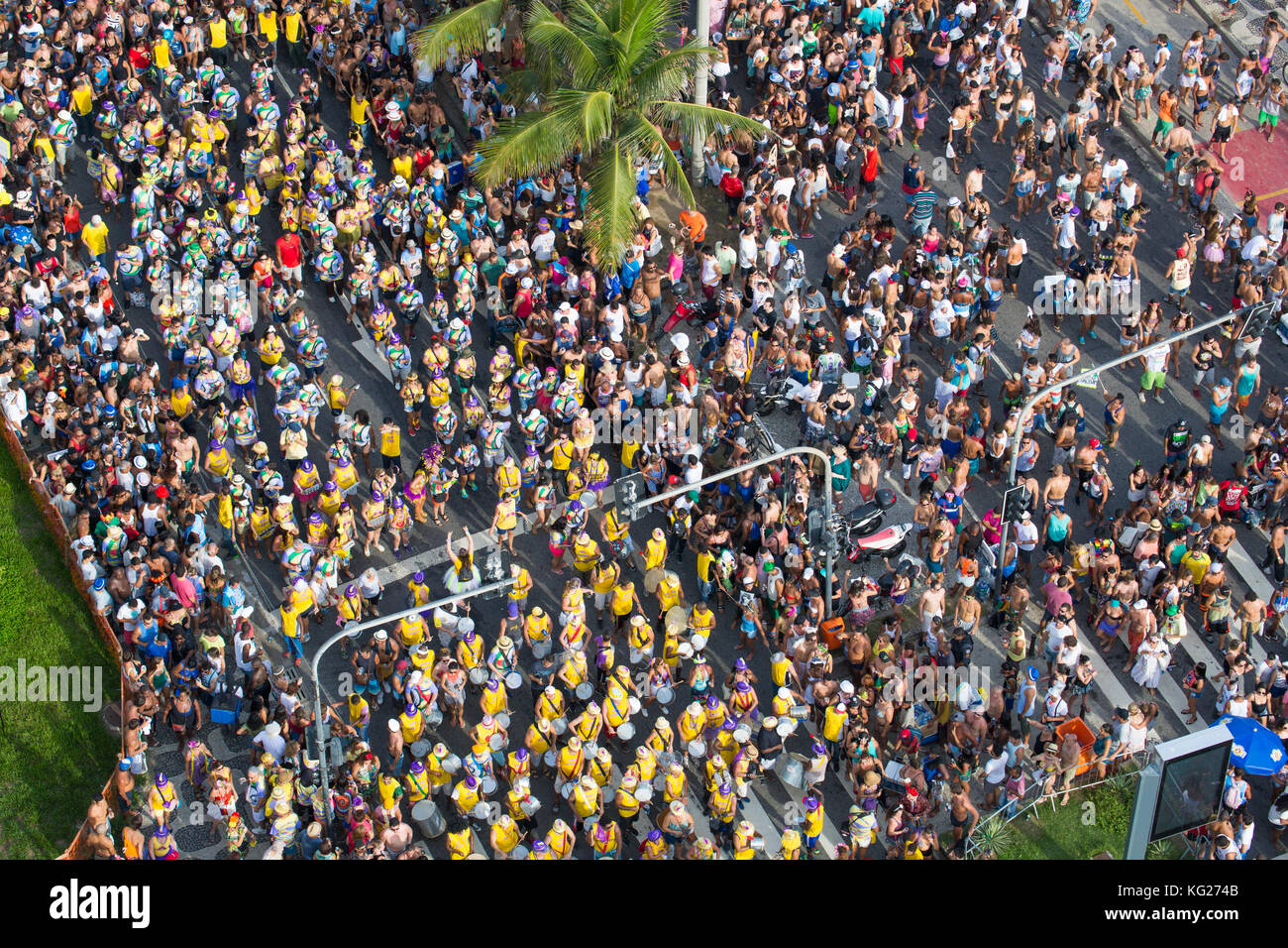 Ipanema Beach, Street carnival, Rio de Janeiro, Brazil, South America Stock Photo