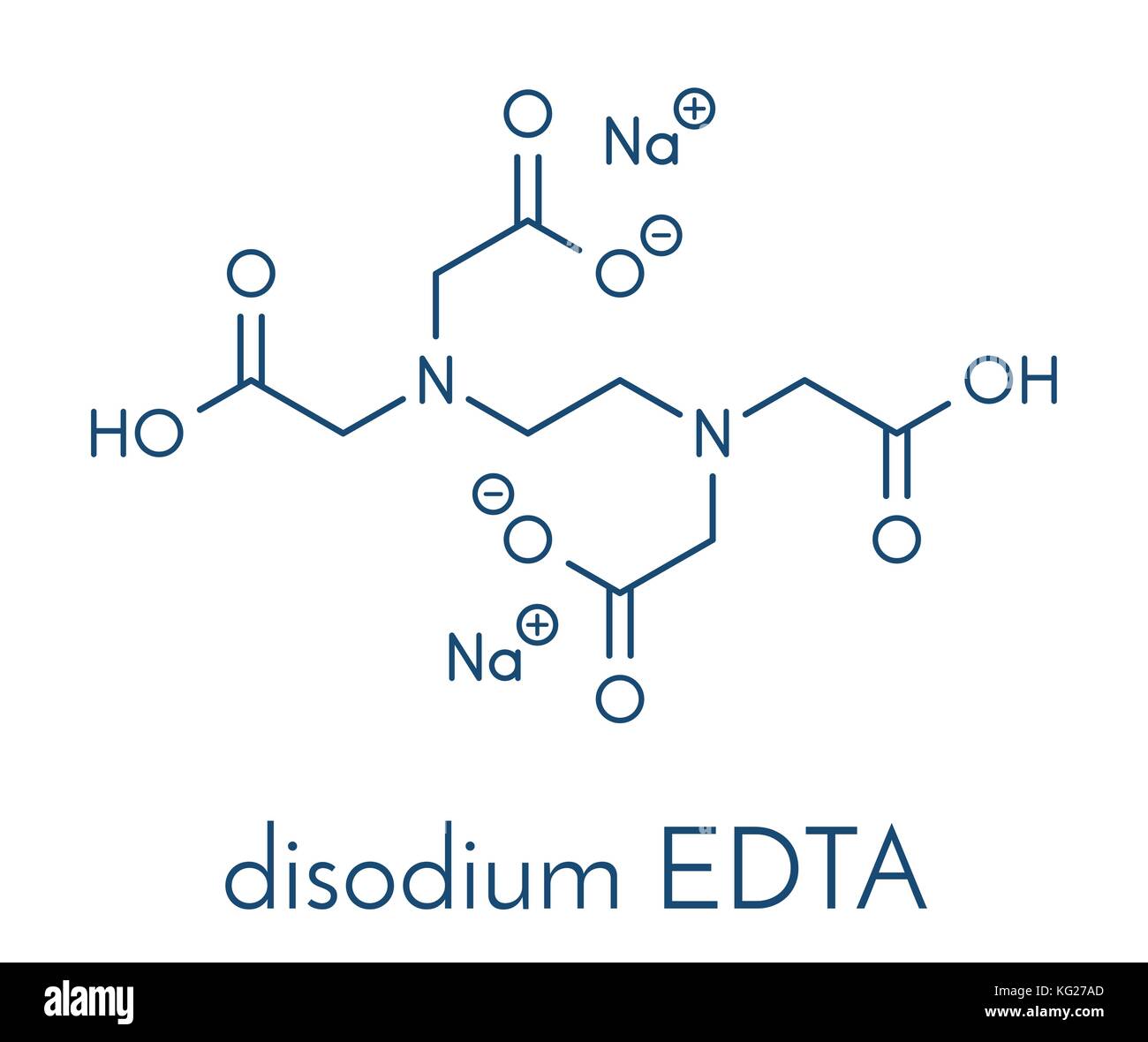 Disodium Edetate Disodium Edta Drug Molecule Skeletal Formula Stock Vector Image Art Alamy