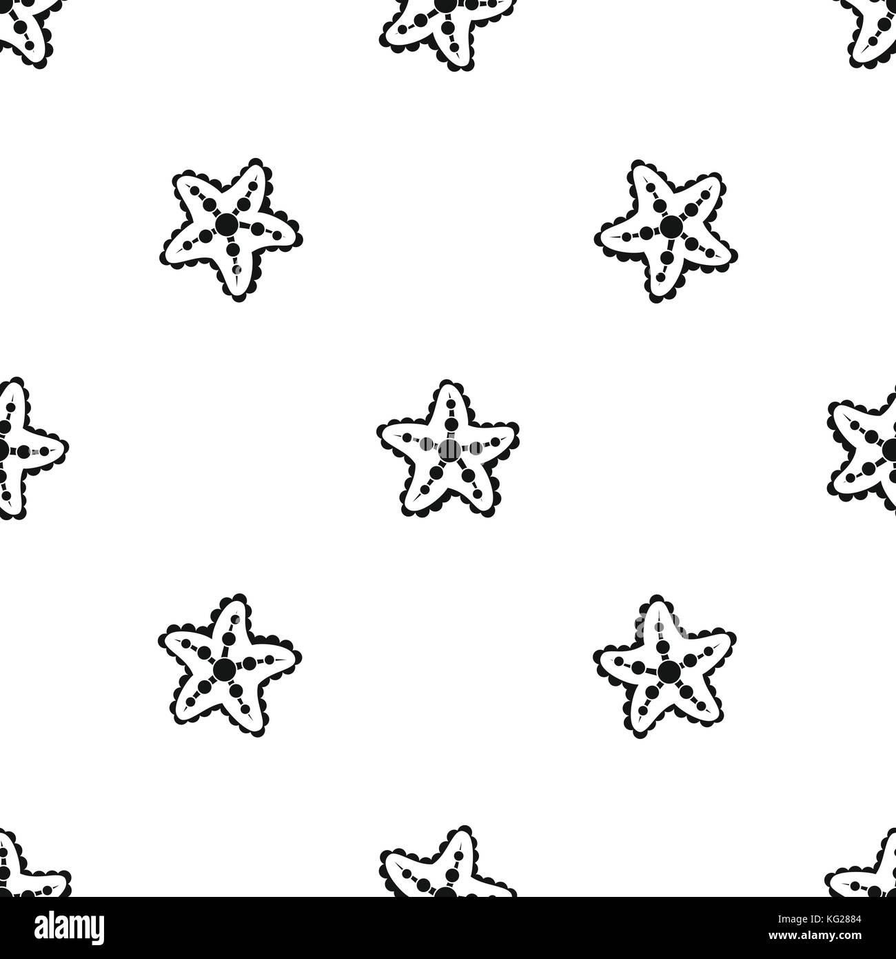 Starfish pattern seamless black Stock Vector Image & Art - Alamy