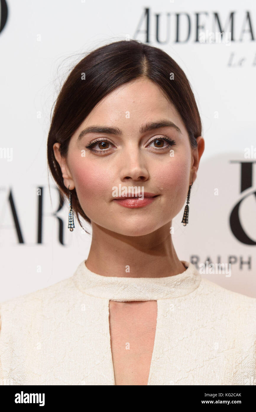 Jenna Coleman attending the Harper's Bazaar Women of the Year Awards