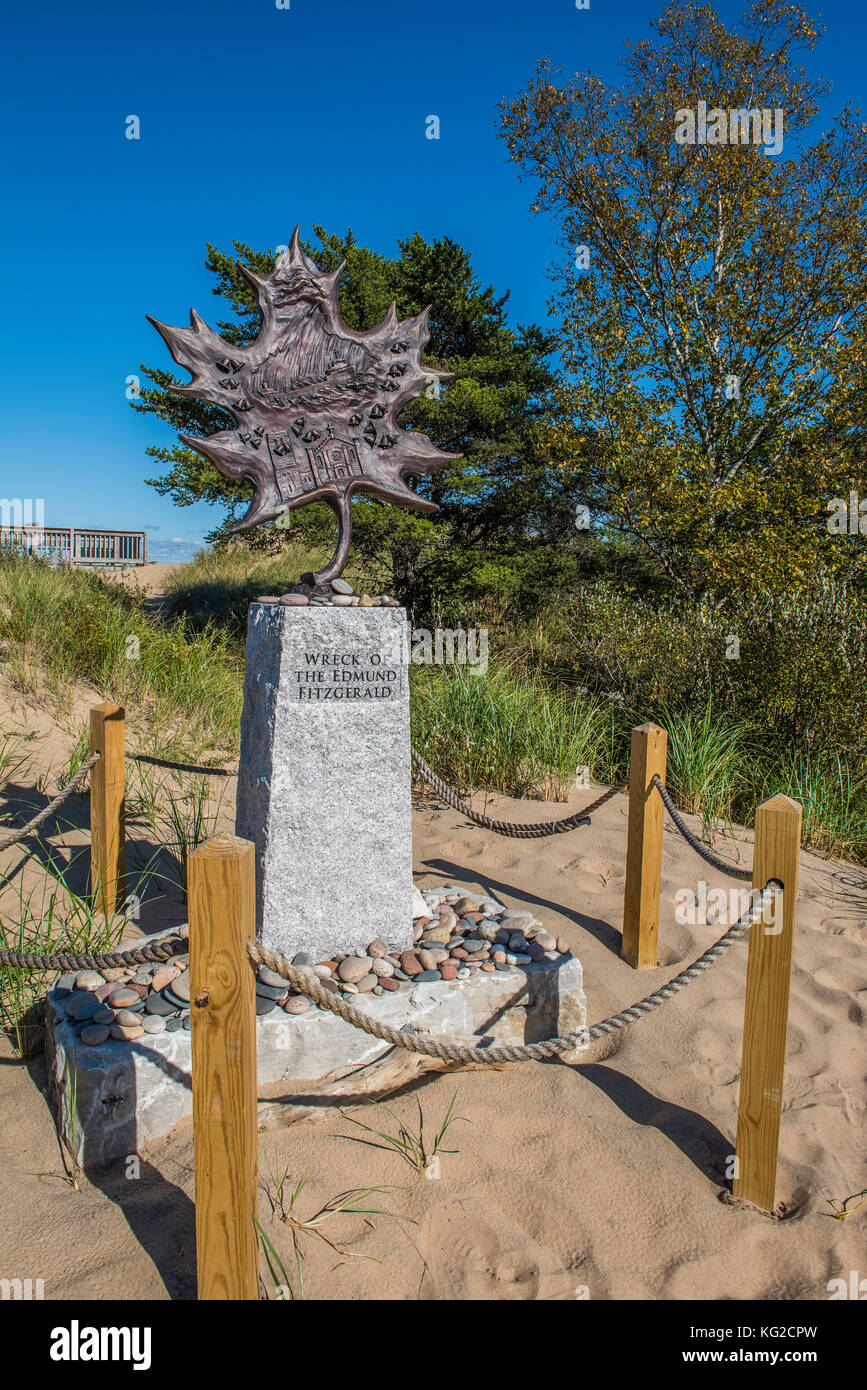 Emund Fitzgerald Memorial, Great Lakes Shipwreck Museum, Michigan, USA, by Bruce Montagne/ Dembinsky Photo Assoc Stock Photo