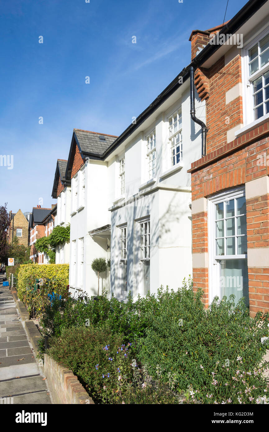 Terraced houses, First Avenue, Barnes, London Borough of Richmond upon