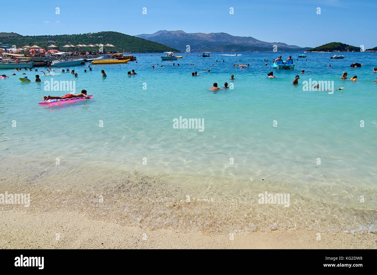 Bora Bora Beach Ksamil Saranda Albania Stock Photo Alamy