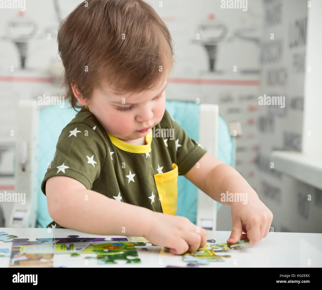 Year old boy playing games hi-res stock photography and images - Alamy