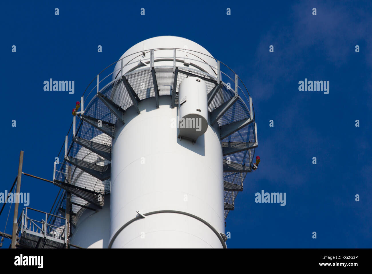 Cooling towers of nuclear power plant against the blue sky Stock Photo ...