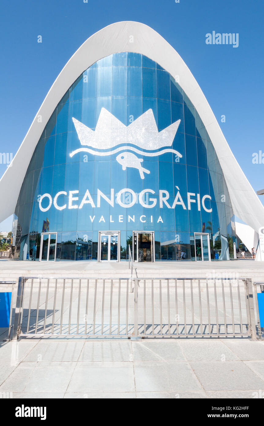 Oceanografic. Oceanarium in Valencia. Spain Stock Photo