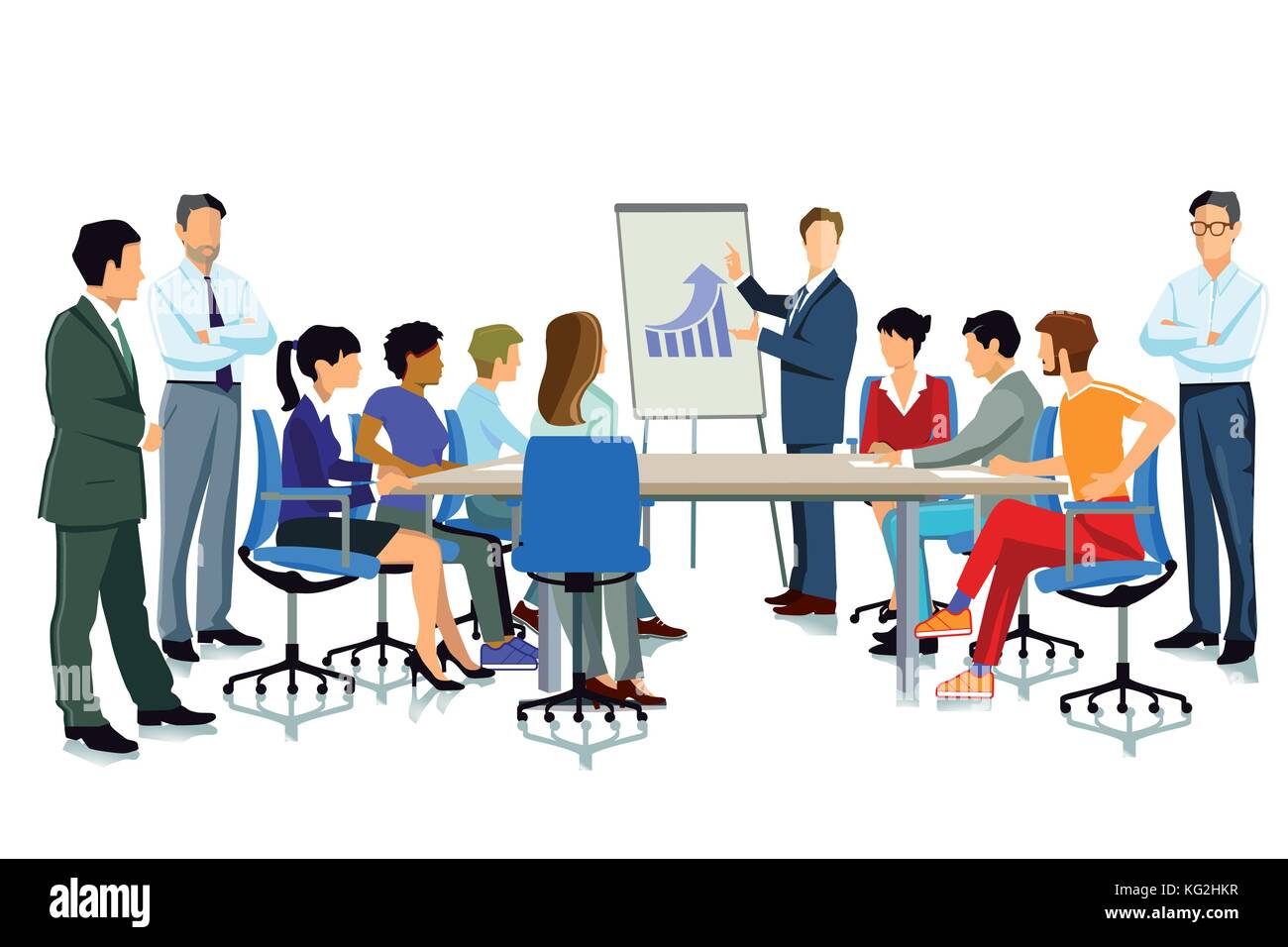 Lecture, training and further education Stock Vector