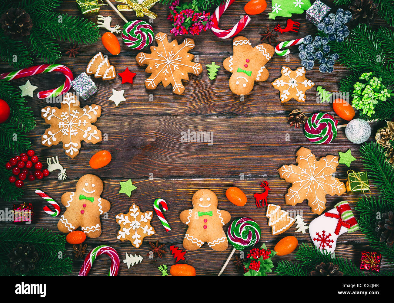 Gingerbread man frame hi-res stock photography and images - Alamy
