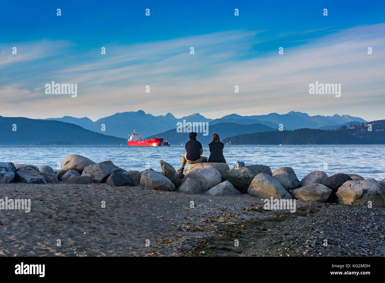 Spanish Banks, English Bay. Vancouver, British Columbia, Canada Stock