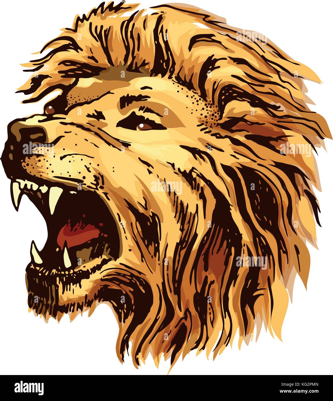 Lion face – Liz Whiteman Smith Screen Prints