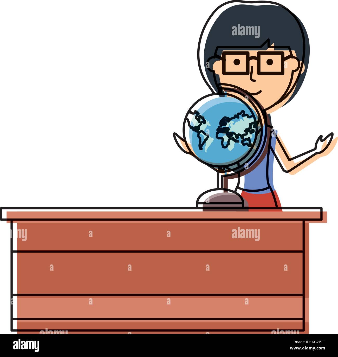 teacher woman vector illustration Stock Vector Image & Art - Alamy