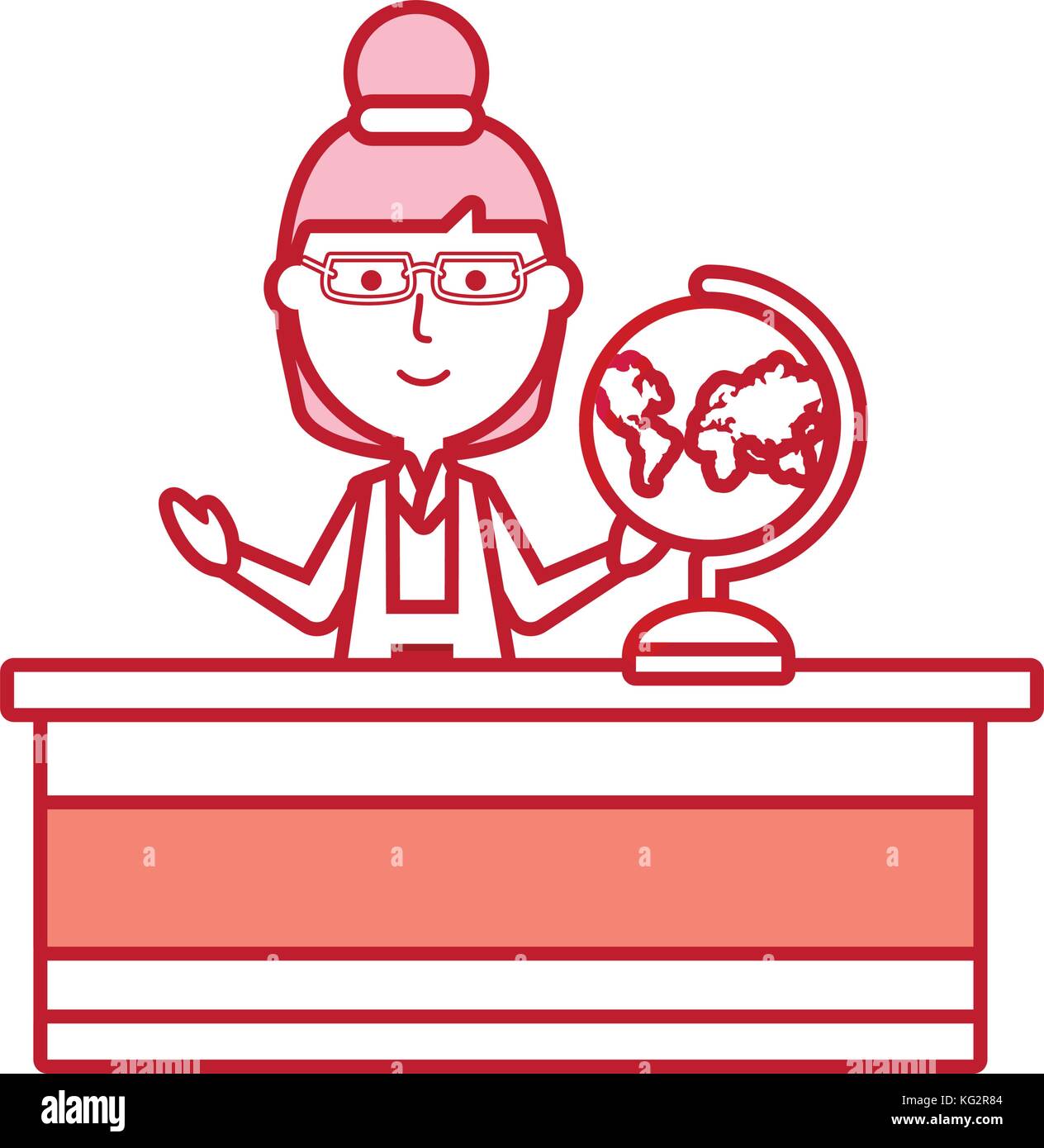 teacher woman vector ilustration Stock Vector Image & Art - Alamy