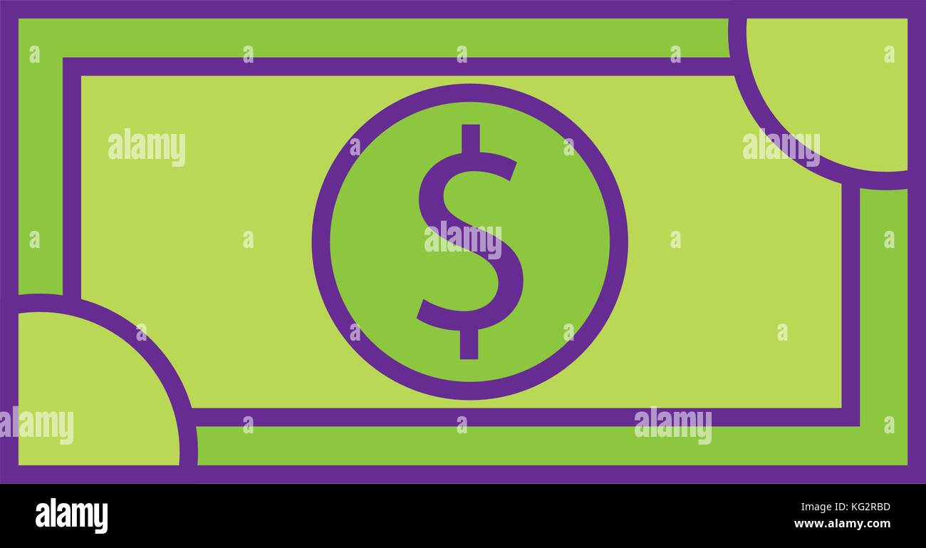 dollar money banknote cash shopping icon Stock Vector Image & Art - Alamy
