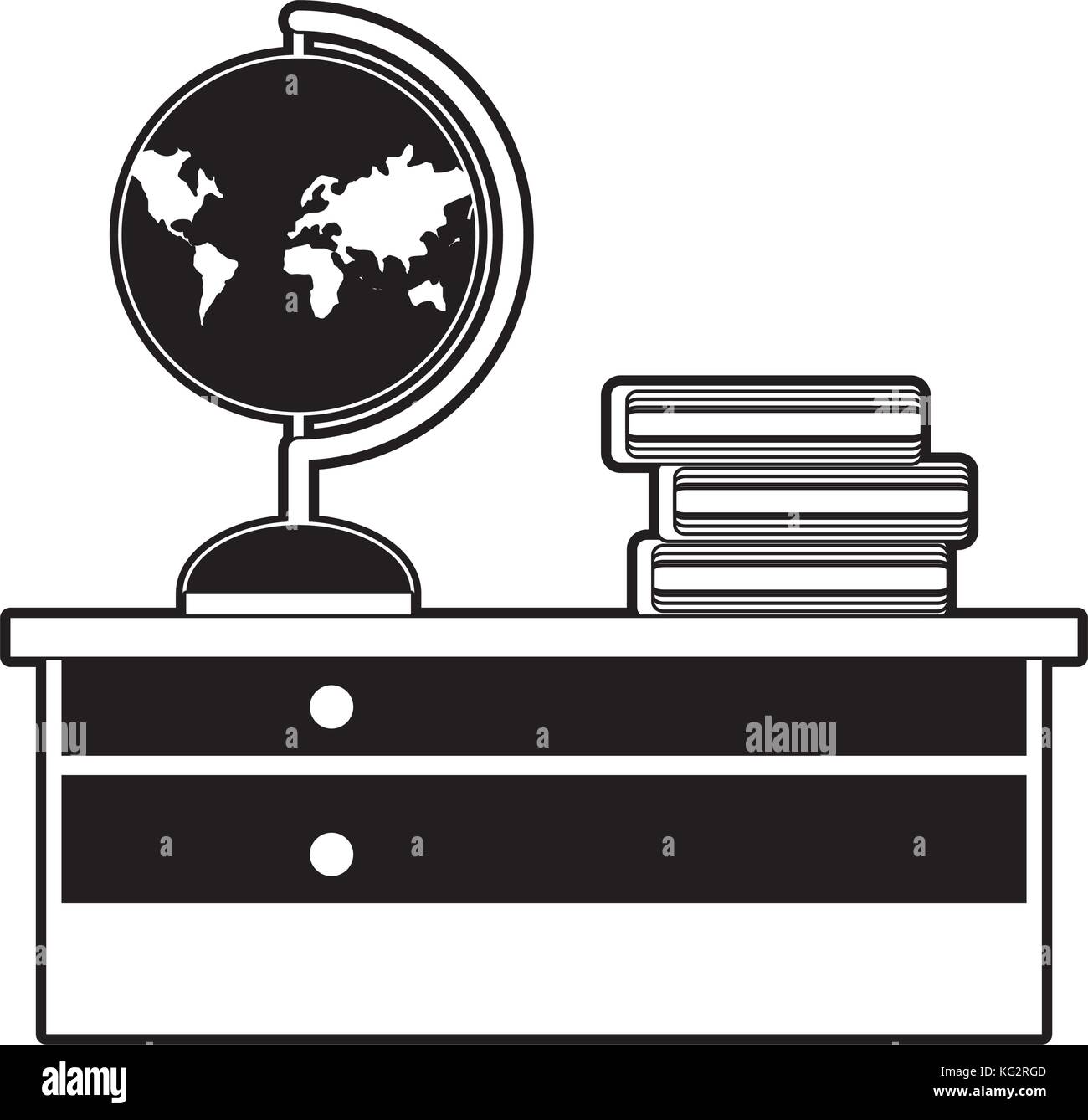 desk vector illustration Stock Vector Image & Art Alamy