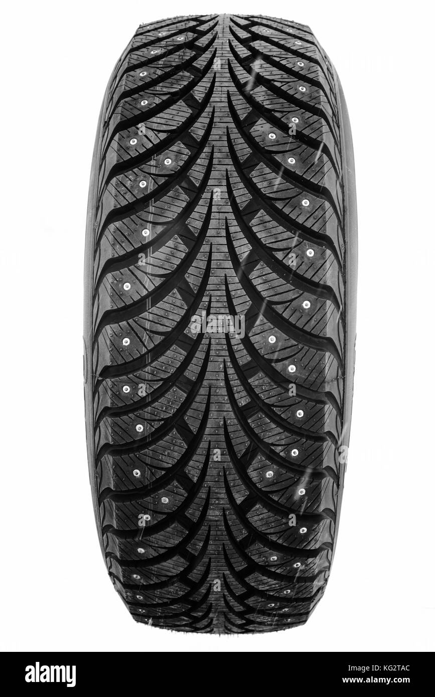 car wheel on white background Stock Photo