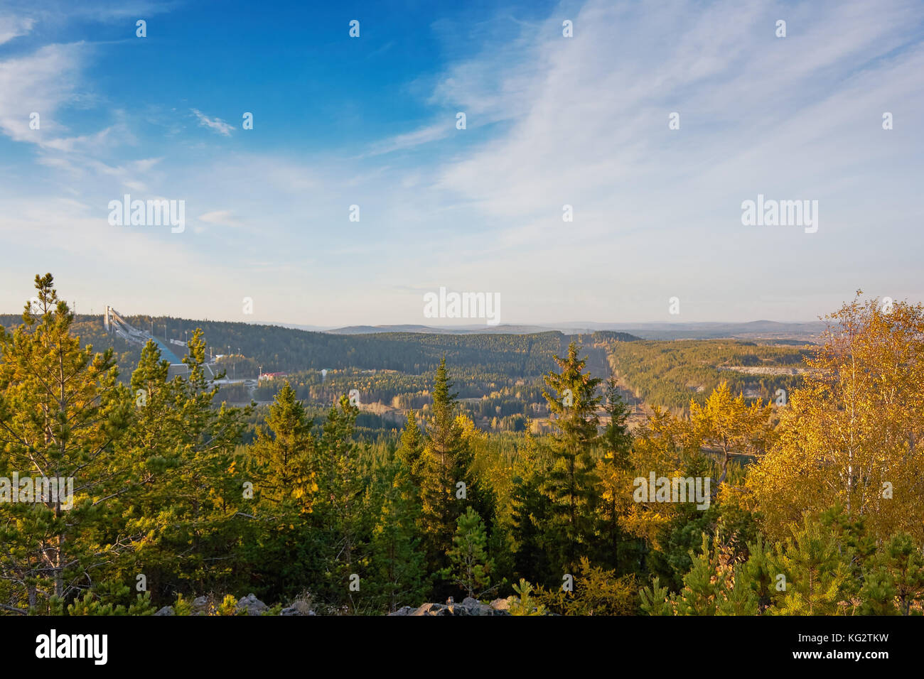 the mountain autumn landscape with colorful forest Stock Photo - Alamy