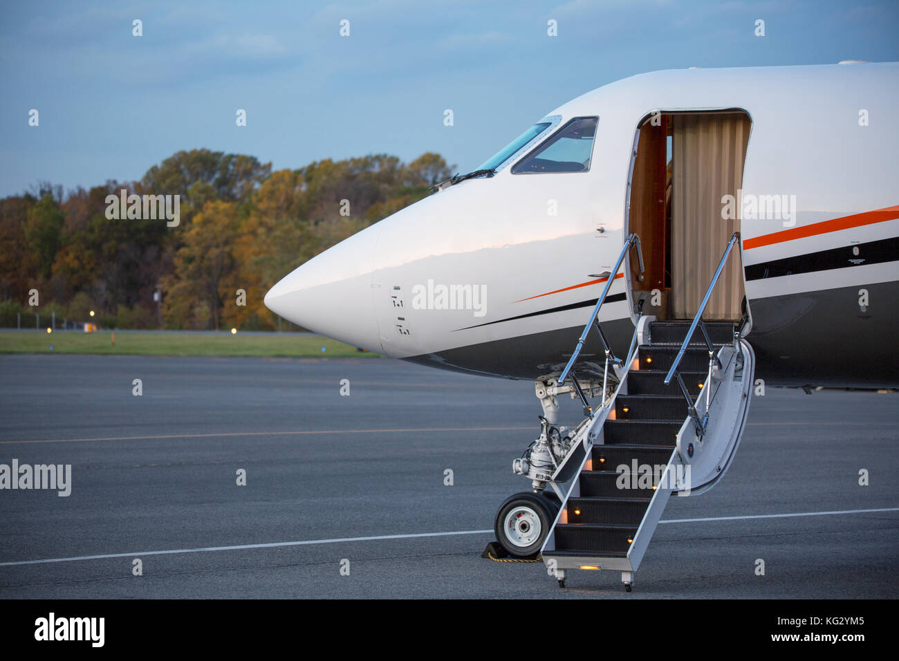 Lets travel in luxury, private jet charter is the only way to see the world. Stock Photo