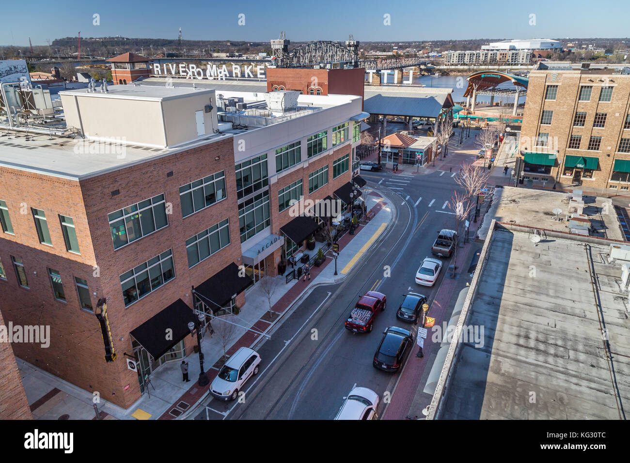 Downtown of Little Rock, Arkansas Stock Photo