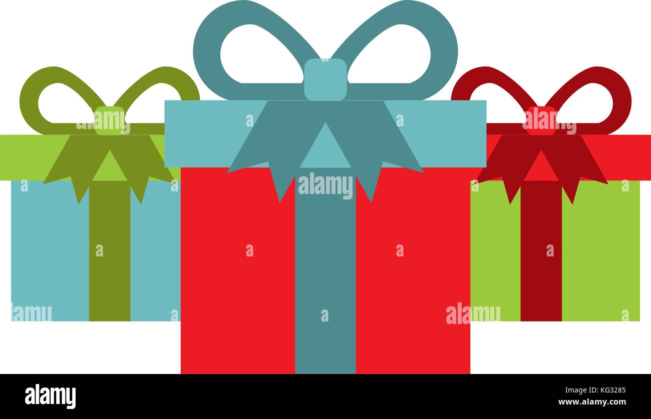 online shopping commerce marketing gift boxes concept Stock Vector ...
