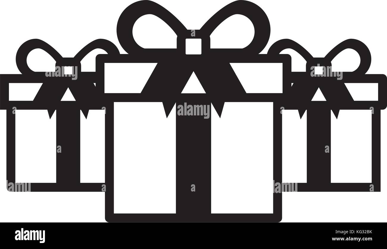 online shopping commerce marketing gift boxes concept Stock Vector ...