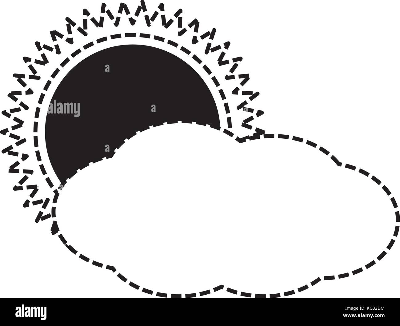 cloudy weather vector illustration Stock Vector Image & Art - Alamy