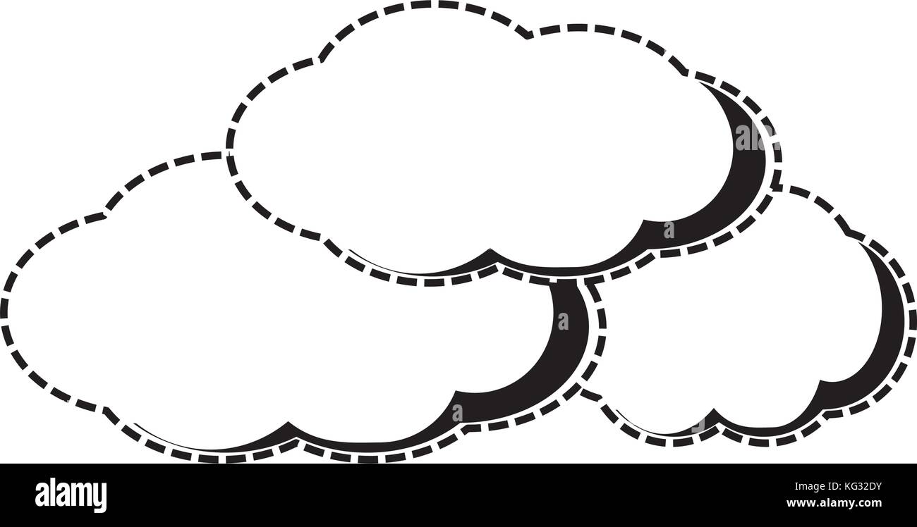 cloudy weather vector illustration Stock Vector Image & Art - Alamy