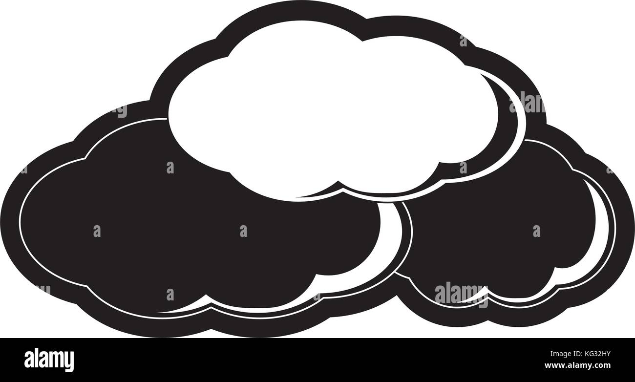 cloudy weather vector illustration Stock Vector Image & Art - Alamy