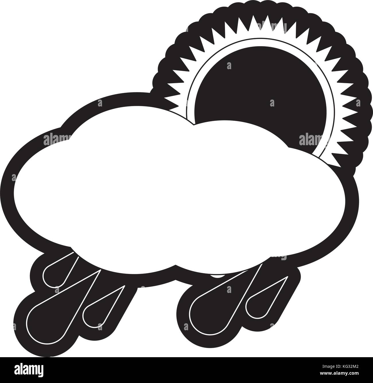 rainy weather vector illustration Stock Vector Image & Art - Alamy