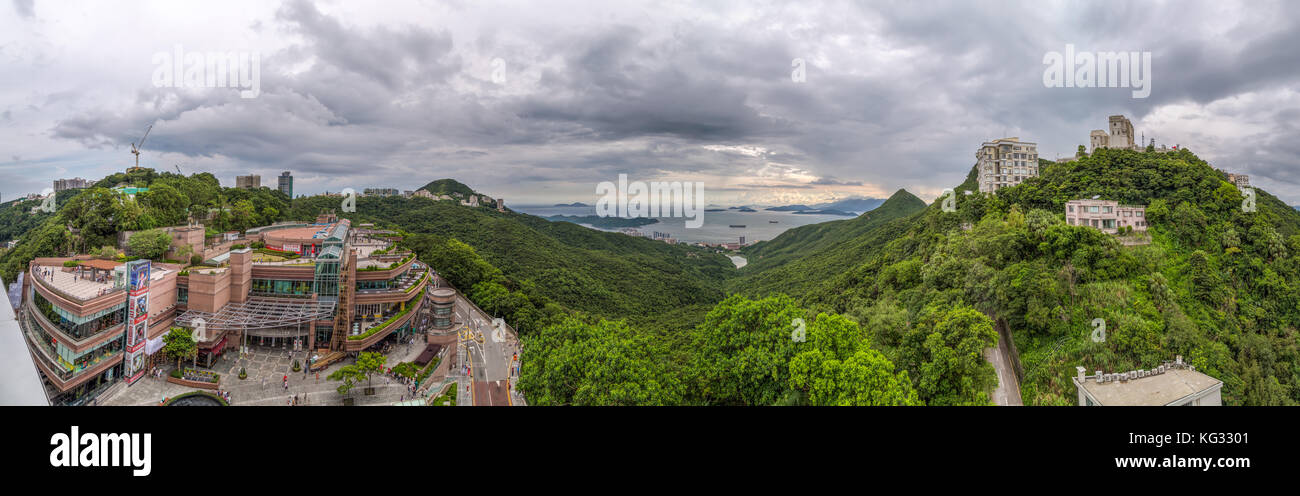 The Peak Galleria shopping mall and entertainment center on top of ...
