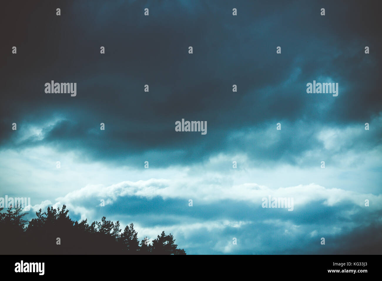 Background of dark clouds before a thunder-storm Stock Photo - Alamy