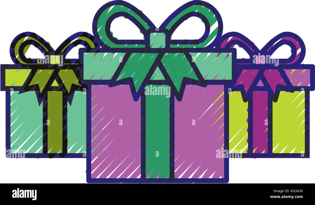 online shopping commerce marketing gift boxes concept Stock Vector ...