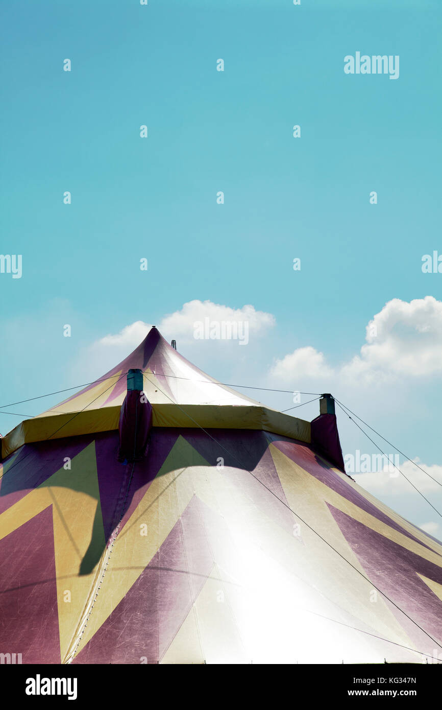 Circus Tent Canopy Against Sky Stock Photo - Alamy