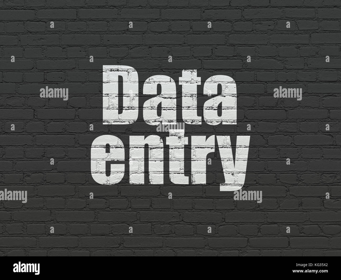 Data concept: Data Entry on wall background Stock Photo - Alamy