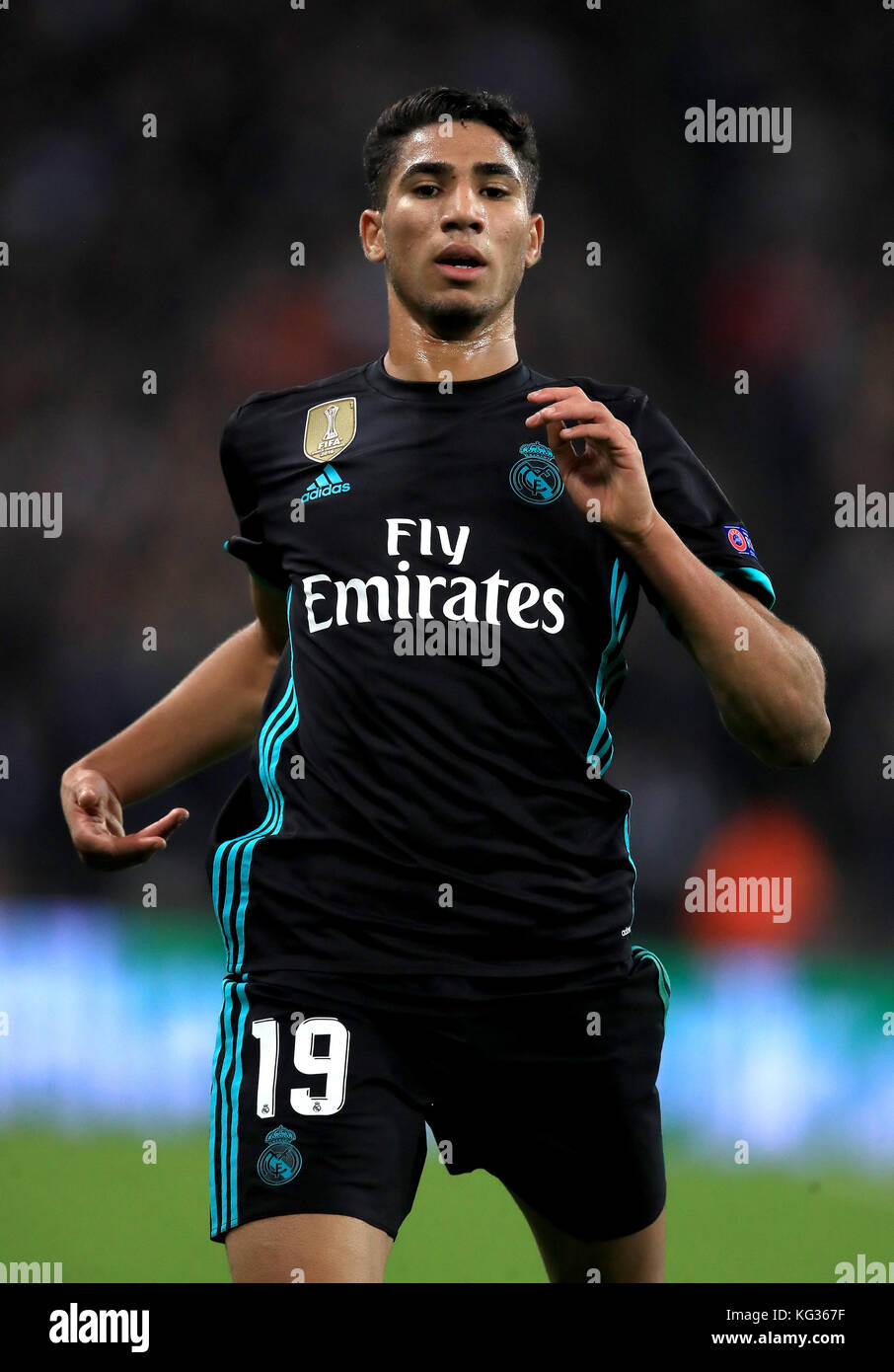 Real Madrid's Achraf Hakimi during the UEFA Champions League, Group H ...