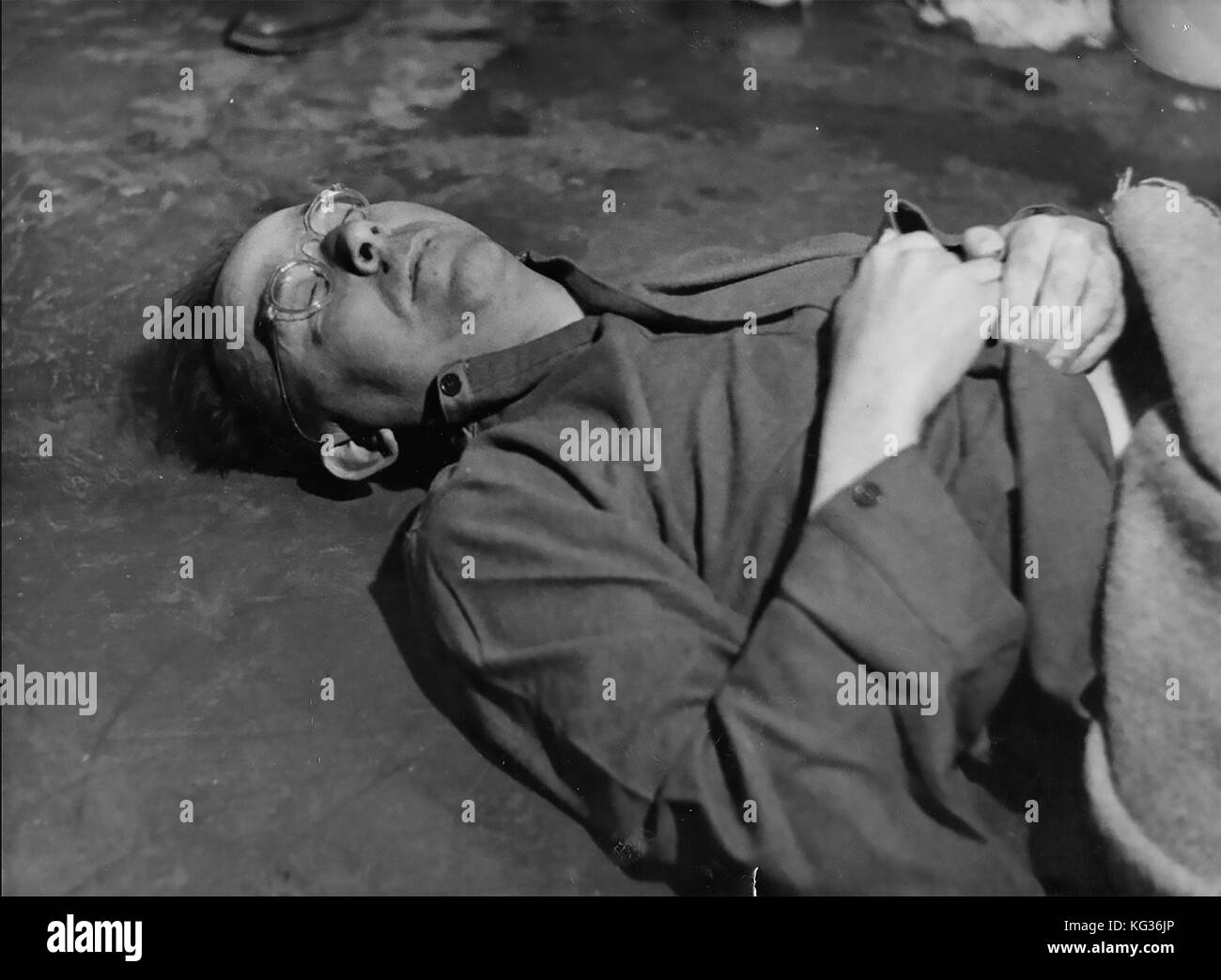 HEINRICH HIMMLER  (1900-1945) leading member of the German Nazi Party after committing suicide by cyanide on 23 May 1945 Stock Photo