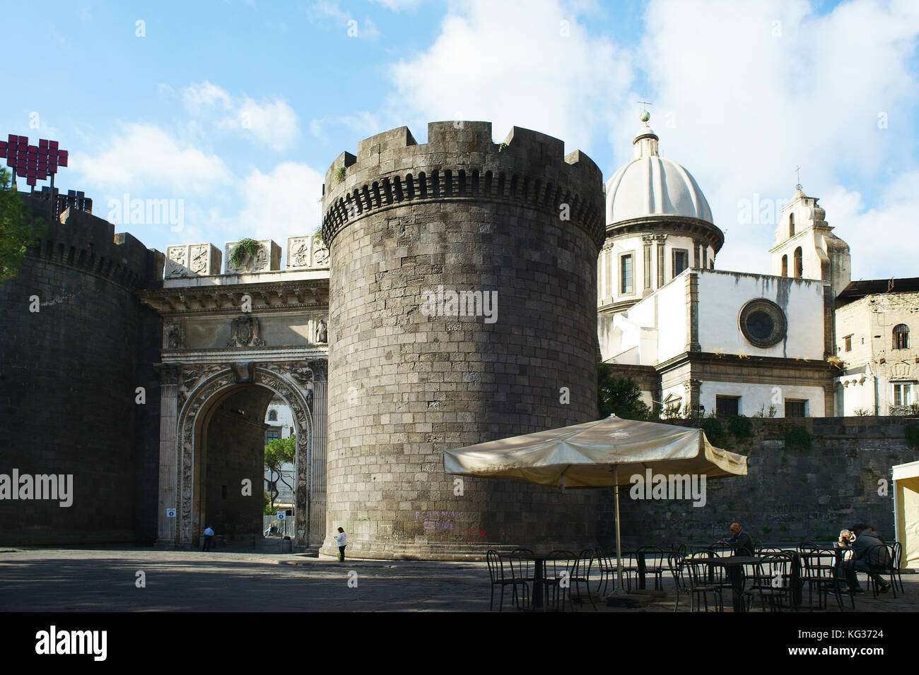 Naples, Italy, Porta Capuana Stock Photo