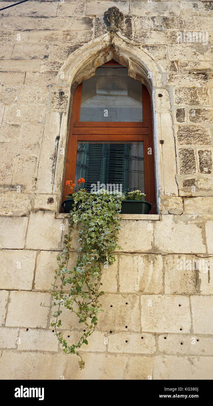 Weathered Window Feature detail shot from weathered window in croatia Stock Photo - Alamy