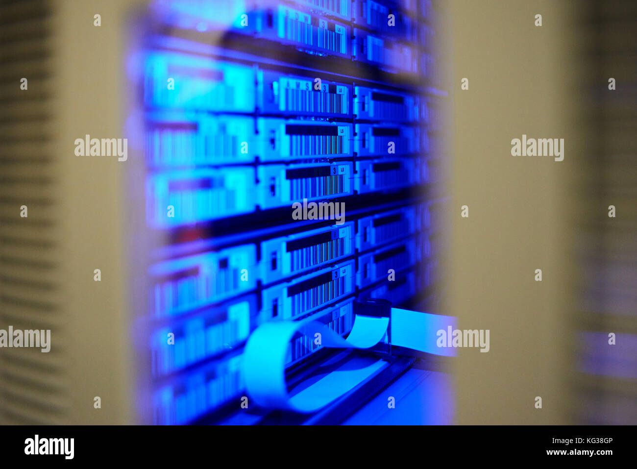 big data center highspeed server storage tape library Stock Photo Alamy