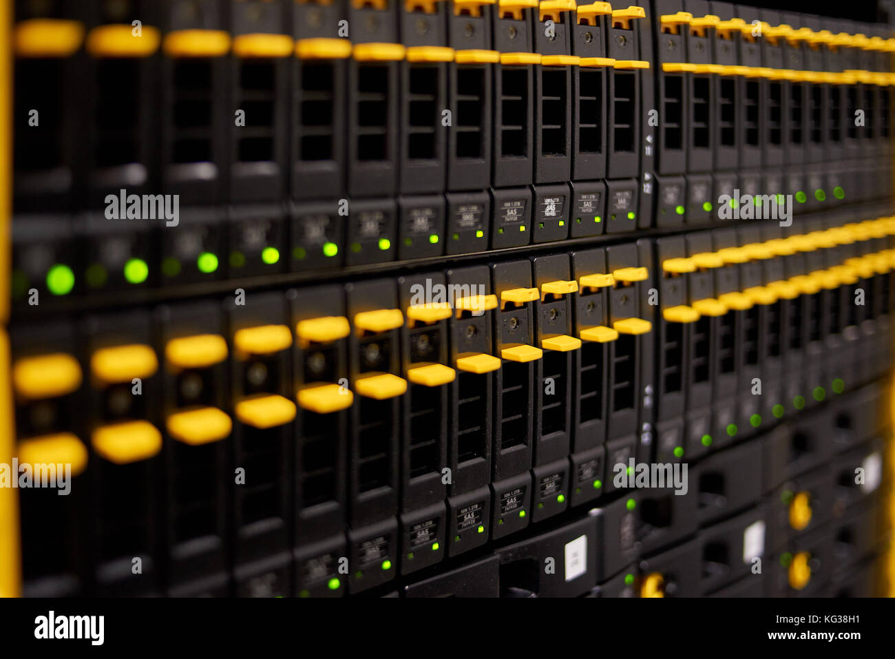 big data center highspeed server storage Stock Photo