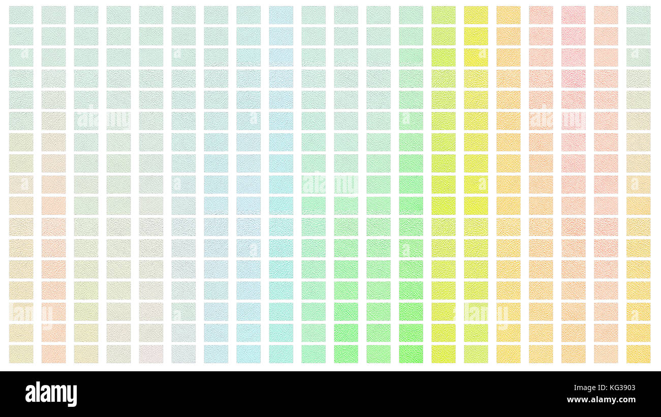Color palette. Palette of colors. White background color shade chart. Stock Photo