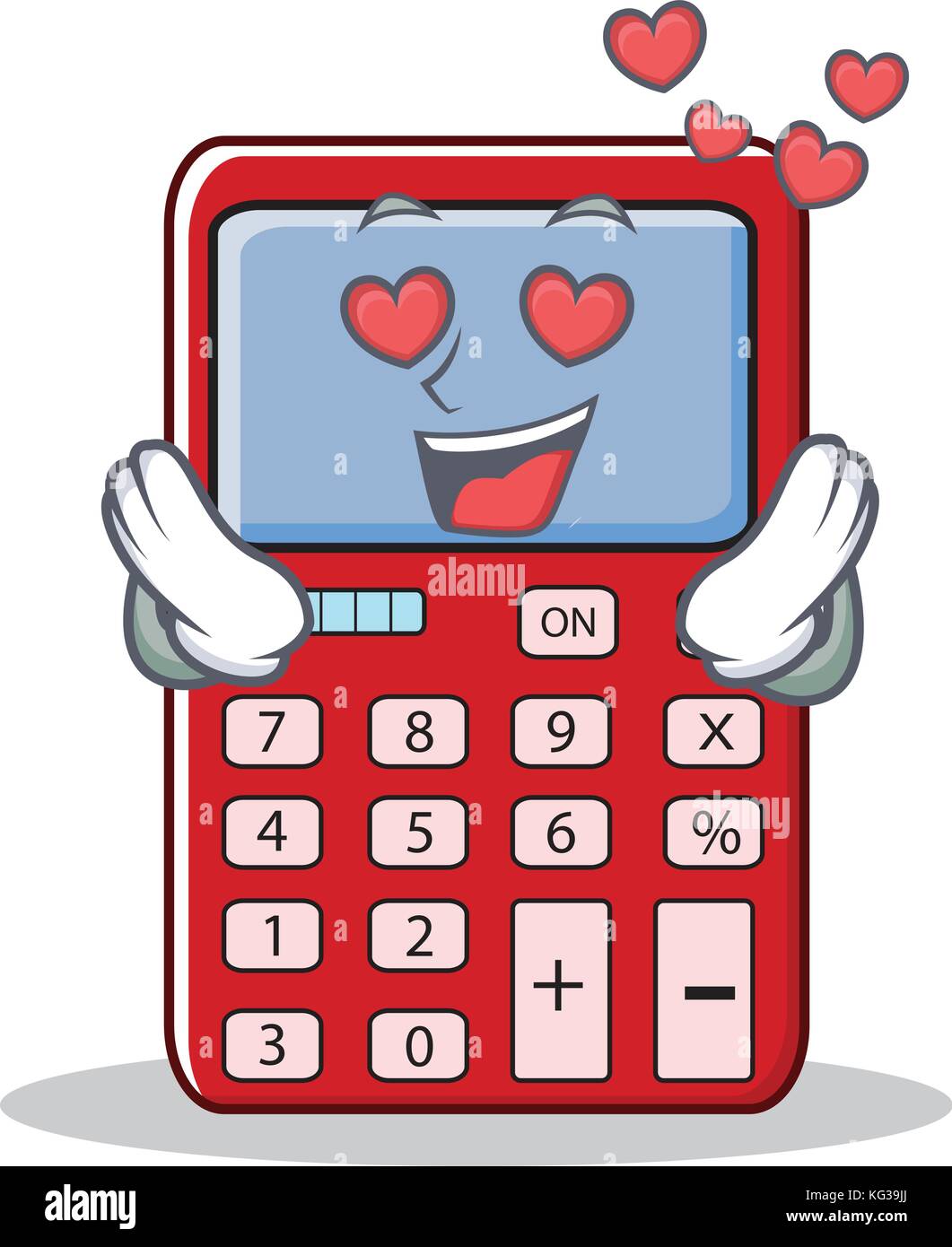 In love cute calculator character cartoon Stock Vector Image & Art - Alamy