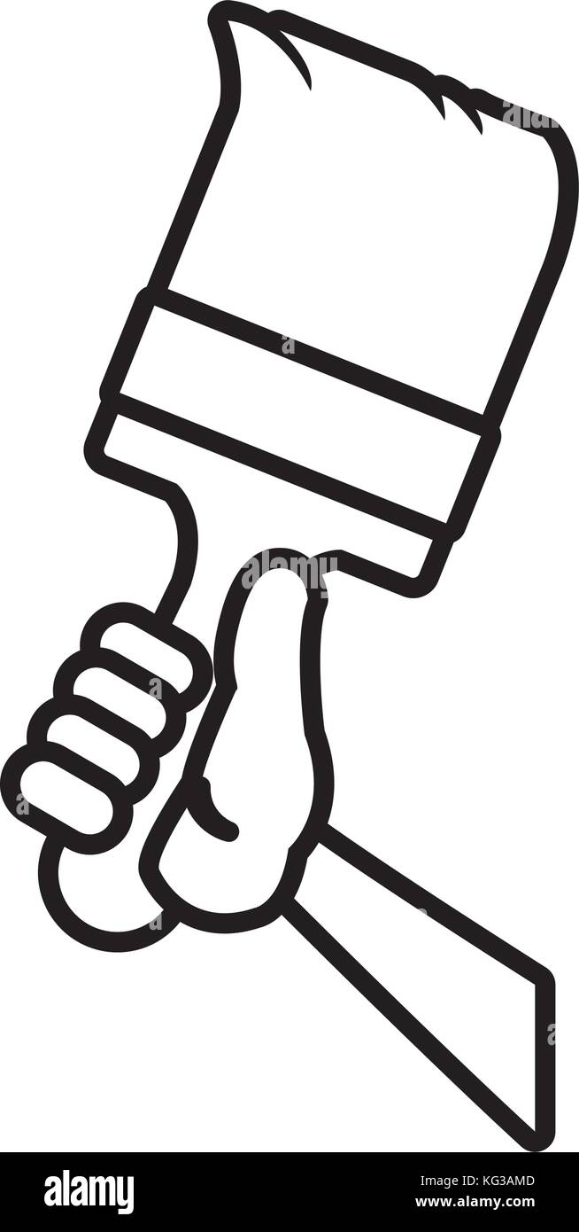 Paint brush construction Stock Vector Image & Art - Alamy