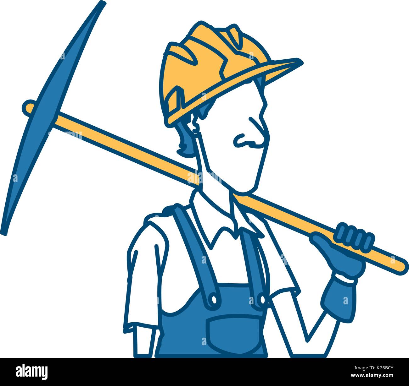 Cartoon worker with tool Stock Vector Image & Art - Alamy