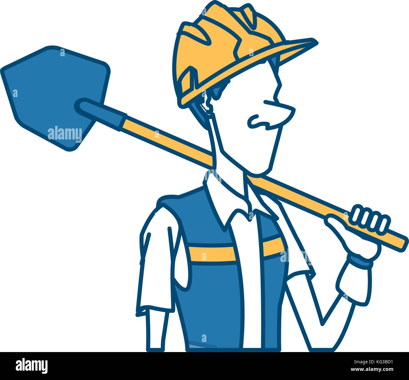 Cartoon worker with tool Stock Vector Image & Art - Alamy