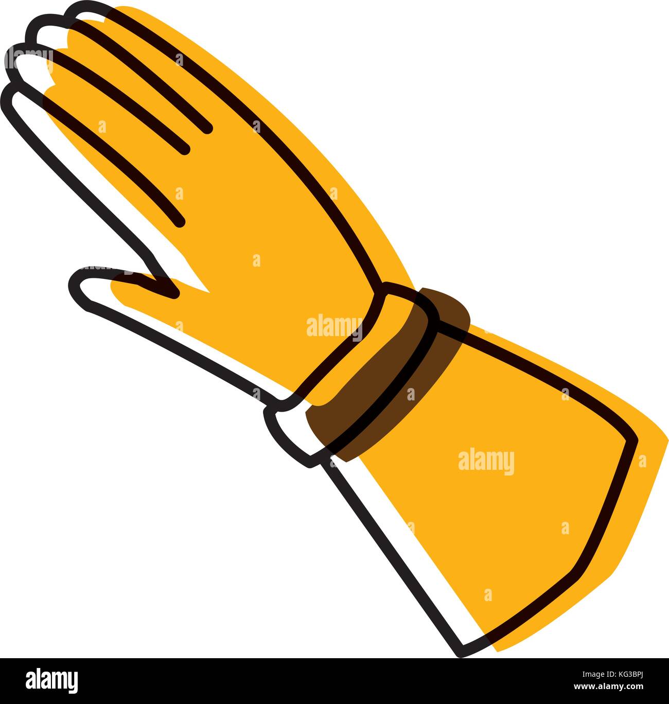 Worker glove isolated Stock Vector Image & Art - Alamy